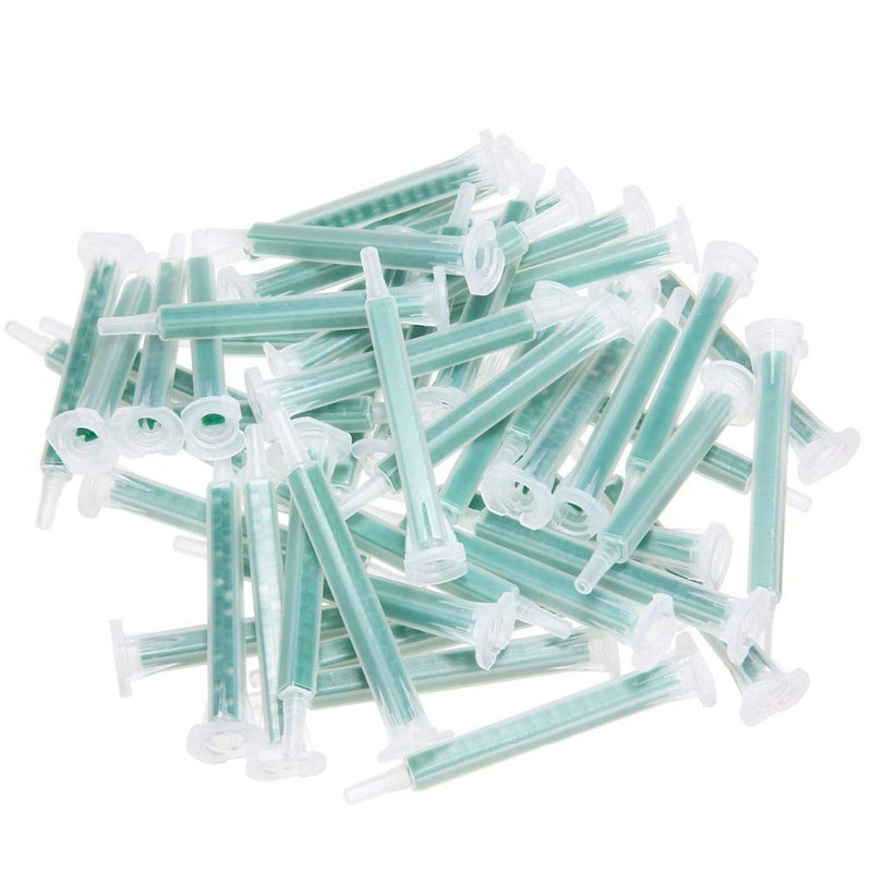 Weilan 21 Pcs 3.3 Inch Epoxy Mixing Nozzle Tip for Adhesive Gun Applicator Static Mixer Plastic Resin Mixing Tip - Image 1